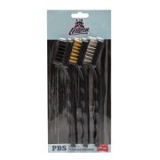 Набор из 3х жестких щеток Leraton PBS пластик металл