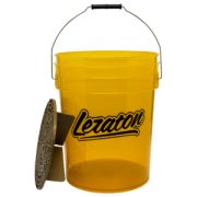 Прозрачное ведро для мойки автомобилей с сепаратором Желтое 20Л LERATON BUCKET BW5